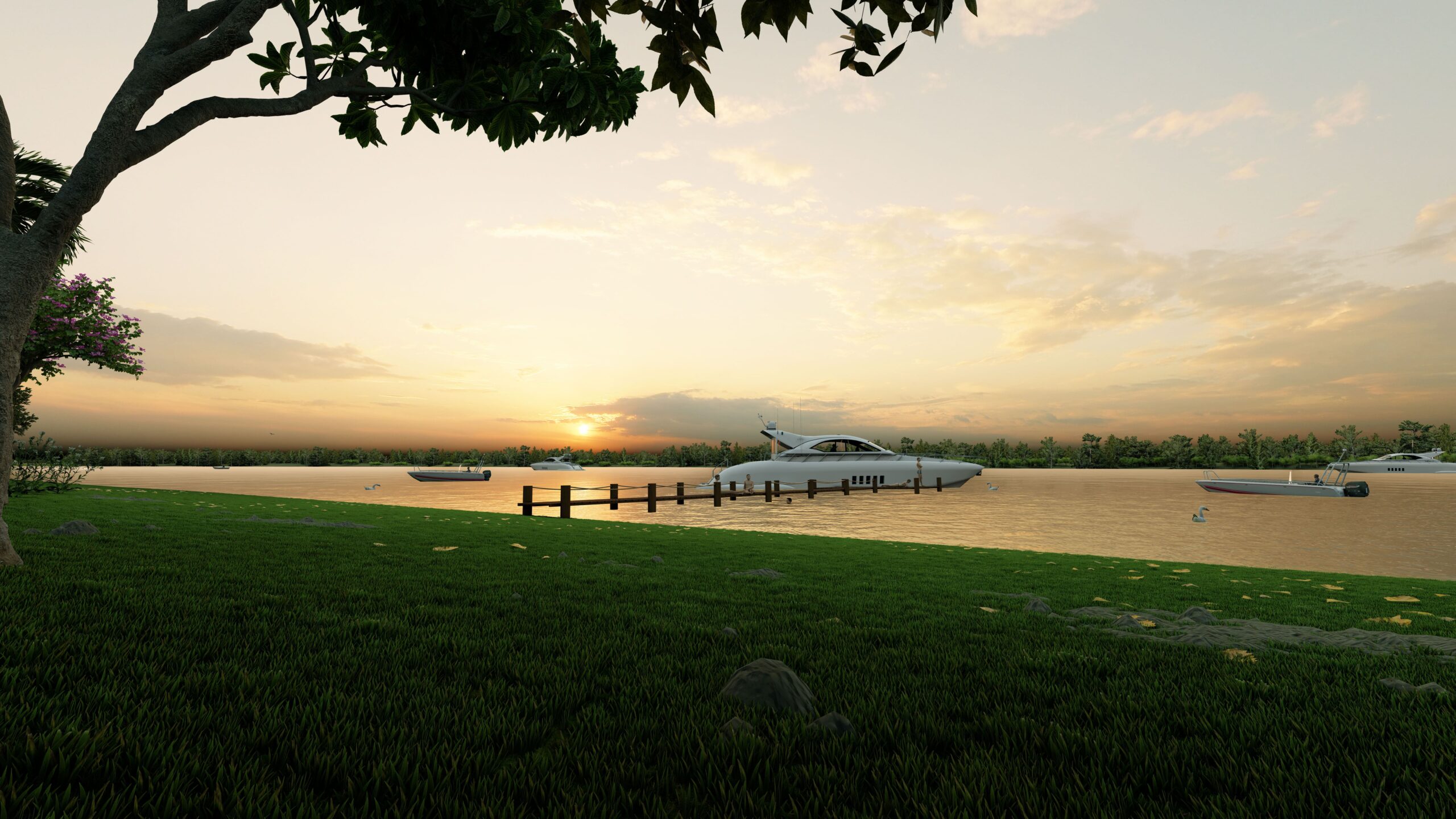 pier por do sol com barcos_1 - Photo1